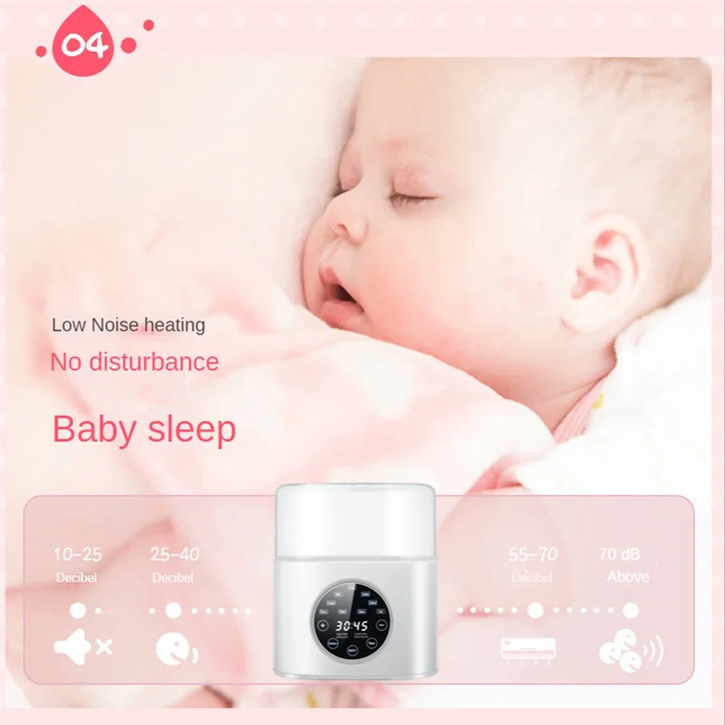 AA96 Penghangat Botol Bayi 5-In-1 Multifungsi Penghangat Susu Ibu Pemanas Cepat & Penghangat Pencair Beku dengan Timer Colokan EU
