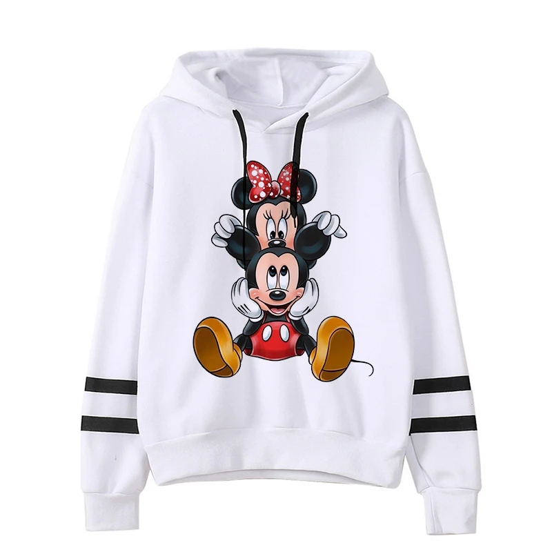 Kawaii Cartoon Y2k 90s Anime Sweatshirt Disney Minnie Mouse Hoodie Children Clothes Girl Boy Mickey Hoody Top Hoodies