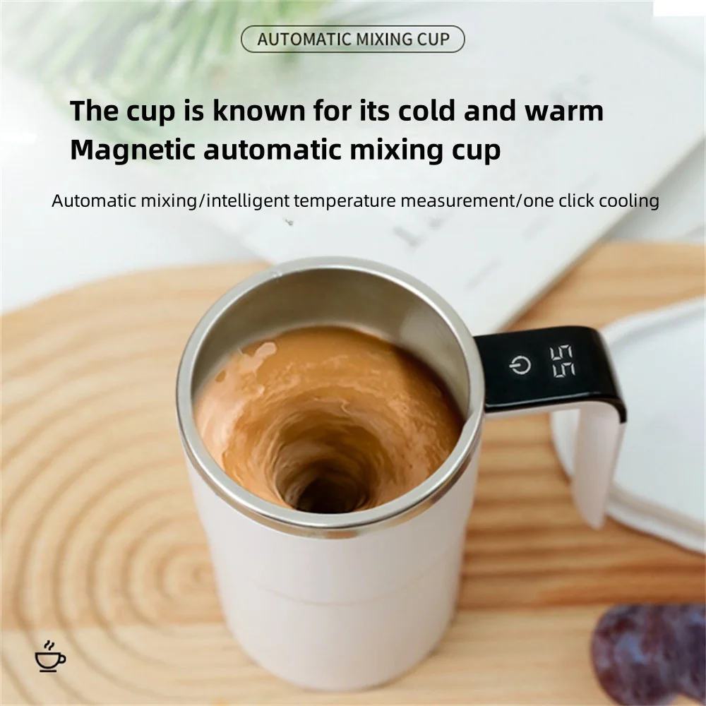 

Automatic Stirring Cup Rechargeable Portable Coffee Electric Stirring Stainless Steel Mixer Rotating Magnetic Self Stirring Mugs