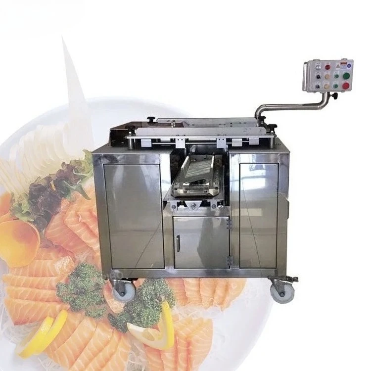 Inclined Fish Slicer, Commercial Angle‑Cut Slicing Machine for Salmon, Honeycomb Tripe and Food Ingredients