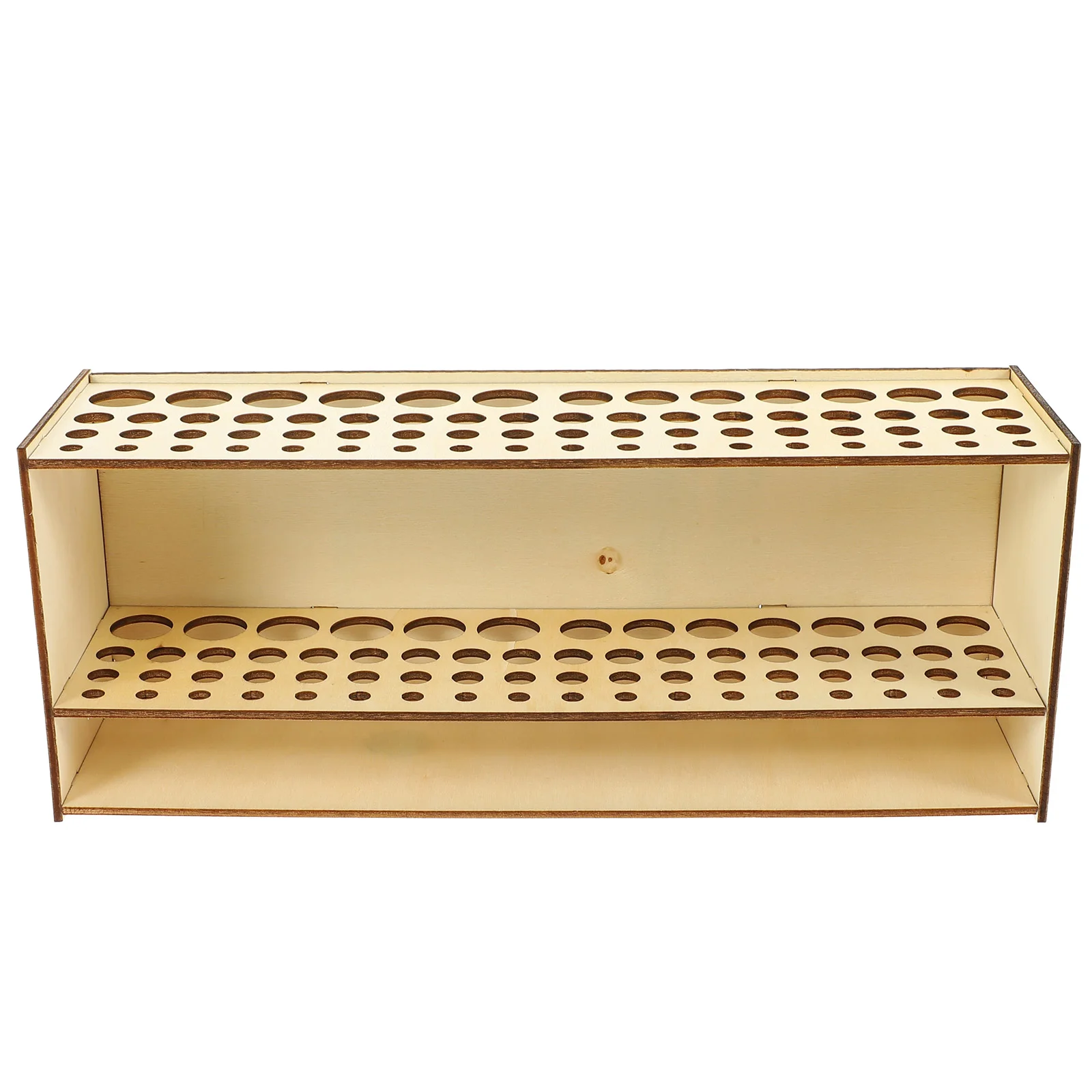Paint Brush Stand Wall-Mounted Freestanding Detachable Wooden Bracket Desktop Storage Tool Shelves Pencil Holder Student