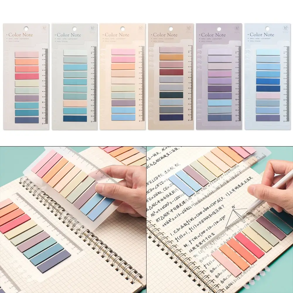 60/120/200pcs DIY Novelty Tab Strip Office Supplies Label Index Flags Paster Sticker Memo Pad Sticky Notes Loose-leaf