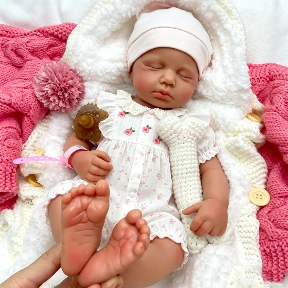 50cm Visible Veins Loulou Silicone Reborn Doll Fine Realistic Details Soft Full Body Calming Doll for Dementia Care and Memory Support view 2