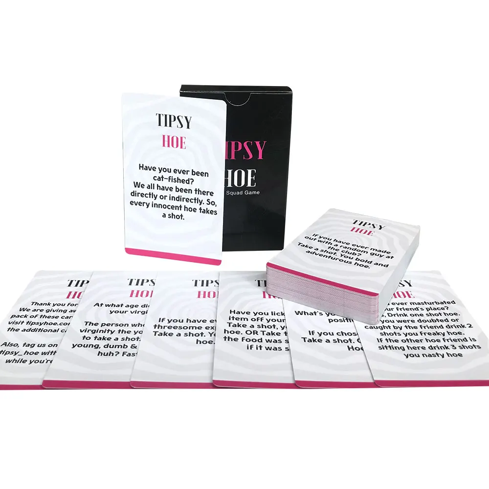 

Горячая продажа Tipsy Hoe Card Game Повседневная карта сбора