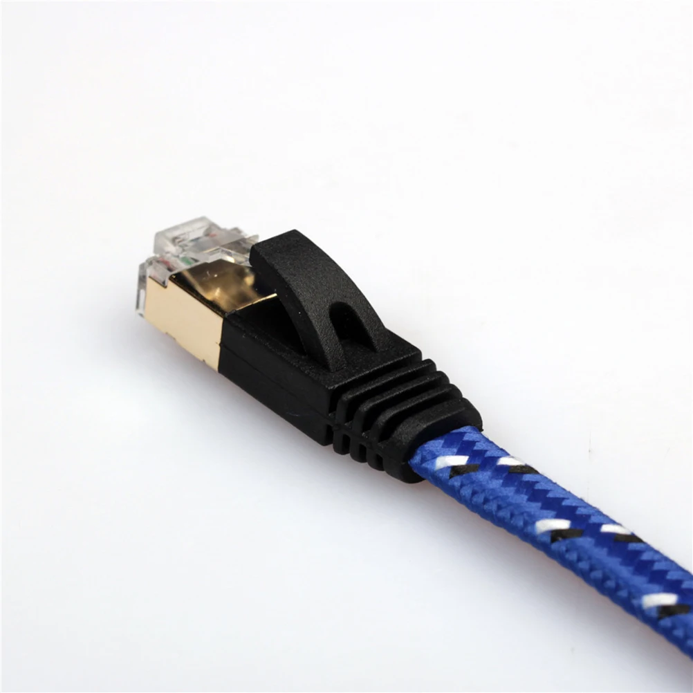 

Premium Cat 7 Ethernet 10Gbps 3.3Ft Nylon Braided High For Pc Router Printer Modem Nas Server Poe Devices Adsl