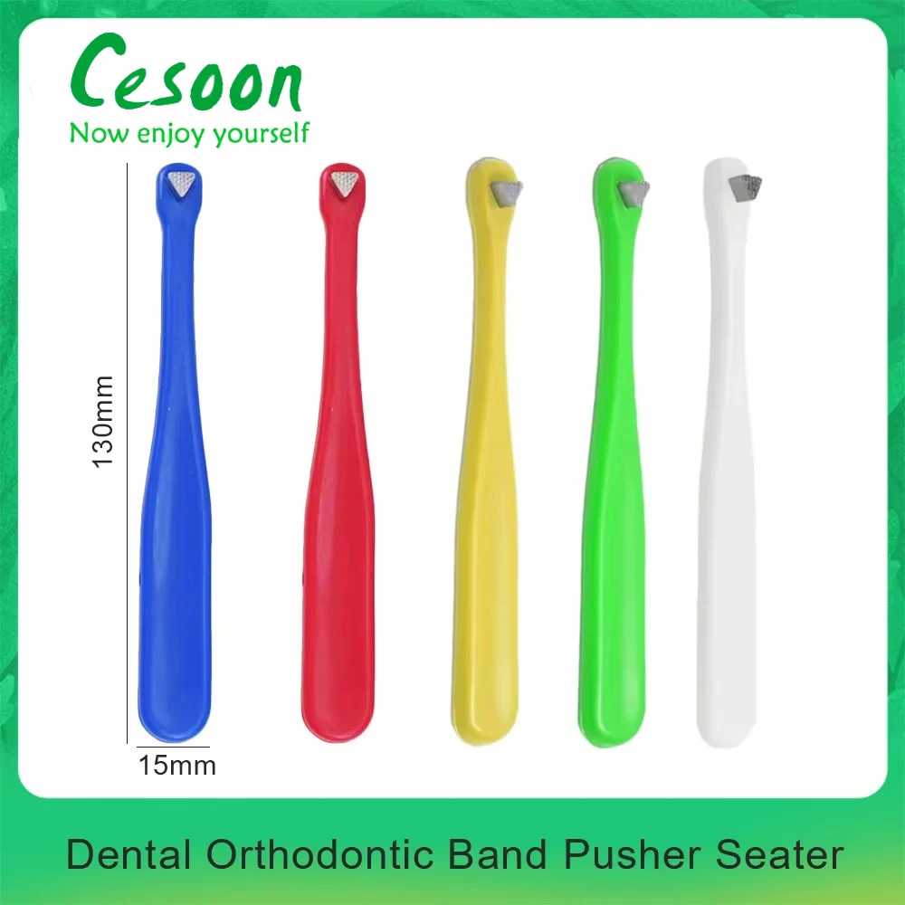 1Pc Dental Orthodontic Band Pusher Seater Molar Ring Push Lift Bite Stick Seating Plastic Handle Autoclavable Dentistry Tools