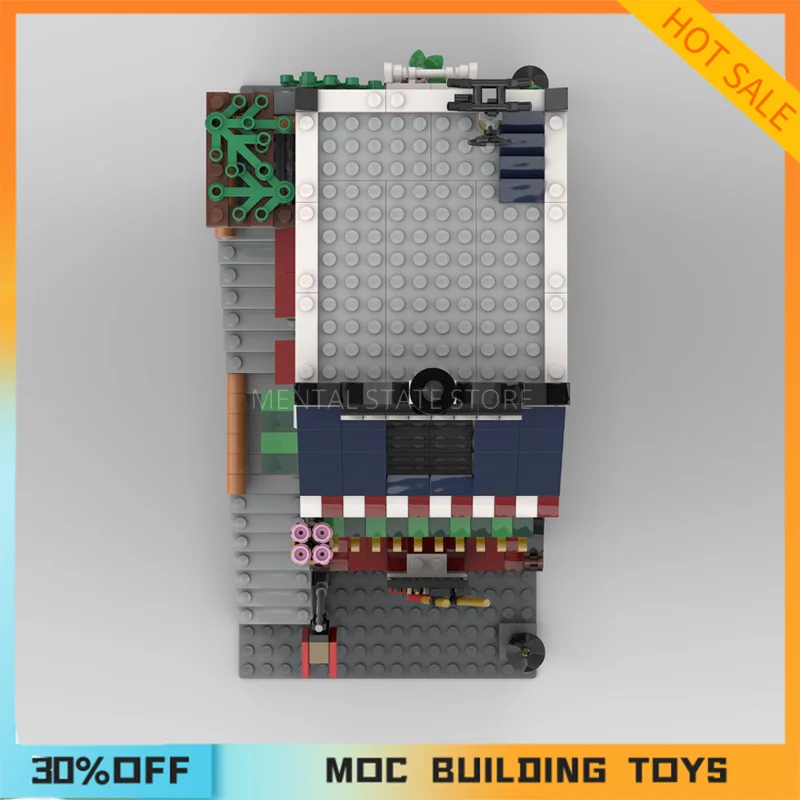 Personalizado MOC Ramen House e Gift Shop Building Blocks, Tecnologia Bricks, DIY Creative Assembly, Brinquedos Educativos, 1431Pcs