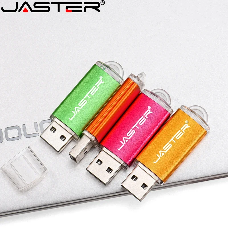 Jaster Plastic Geheugenstick 128Gb Vrije Sleutelhanger Usb Flash Drive 64Gb Gepersonaliseerde Pendrive 32Gb Kleurrijke U Schijf 16Gb Hoge Snelheid