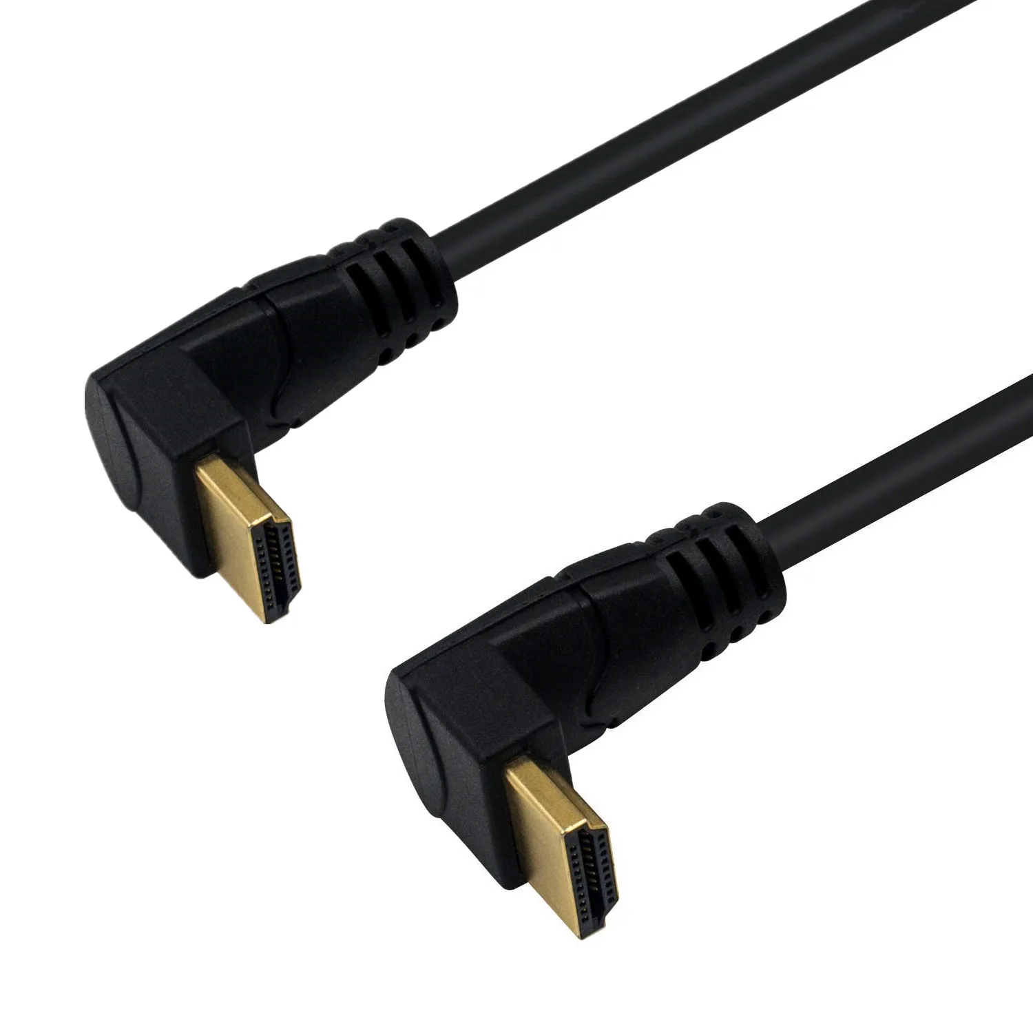 4K krótkie 90 stopni pod kątem prostym HDMI kompatybilny kabel podwójne niższy kąt kabel HDMI z męskiego na męskie kabel HDMI 0.3M 0.6M 1.8M