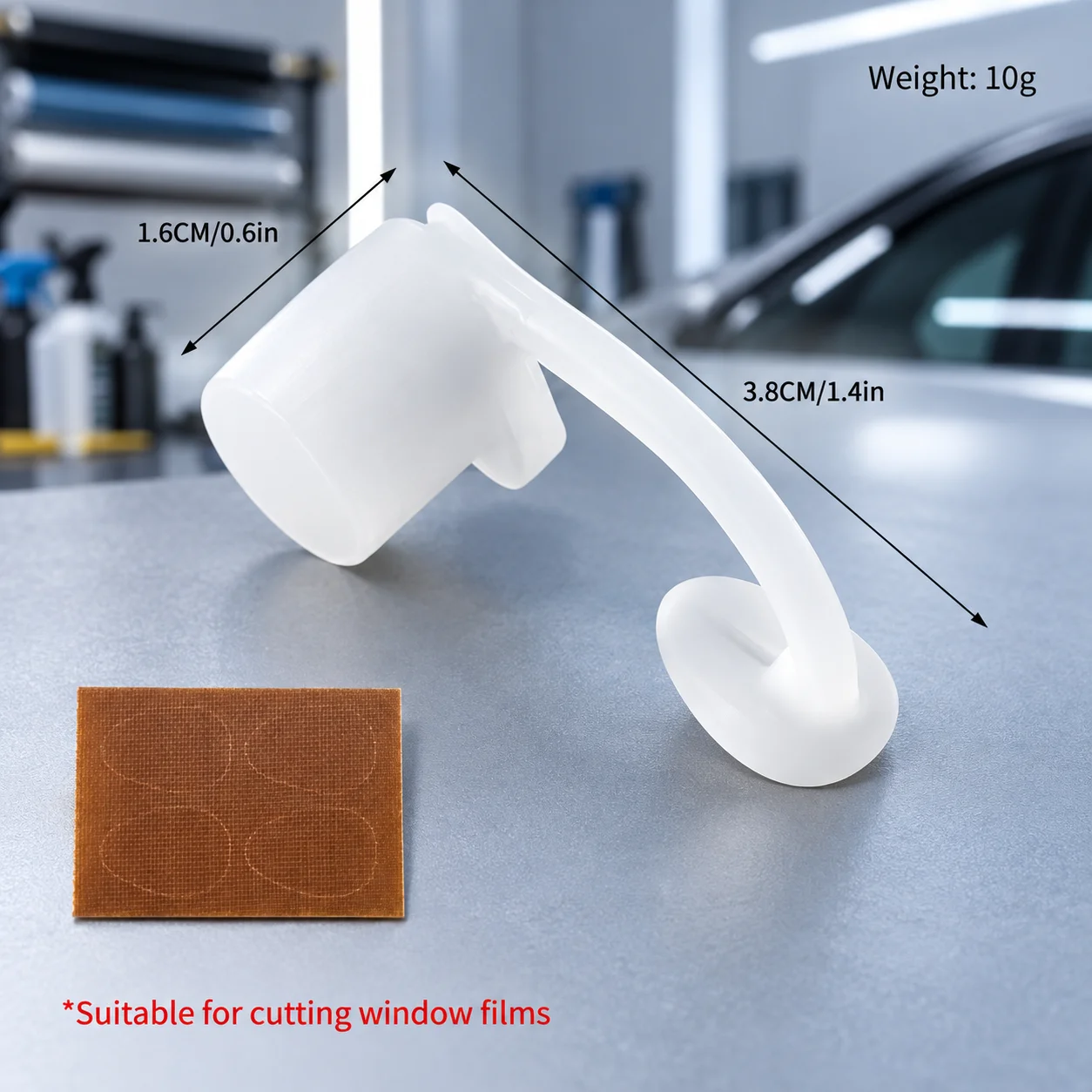 Magnetic Film Cutting Spacer Guide with Anti-Slip Mat for Window Tint Vinyl Wrap Anti-Scratch Edge Trimming Car Wrap Tool