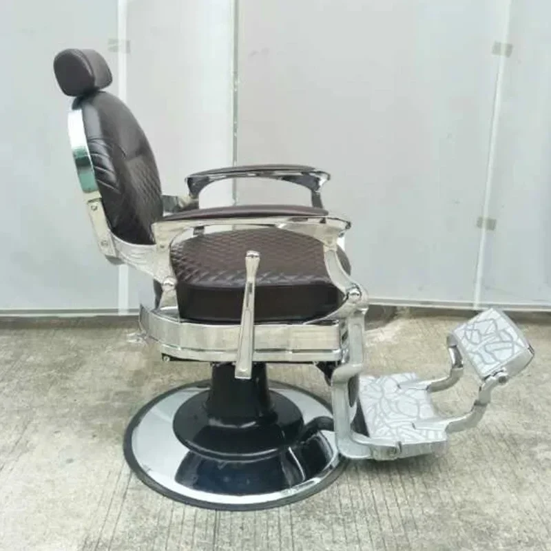 Oil Head Chair Hair Salon  Salon Old-Fashioned Detachable Adjustable Shaving Chair Hairdressing Barber Hot Dyeing Hair Cutting