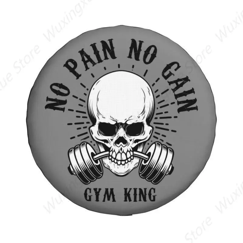 No Pain No Gain Spare Tire Cover for Toyota Land Cruiser Prado Bodybuilding Fitness Gym 4WD 4x4 SUV Car Wheel Protector Covers