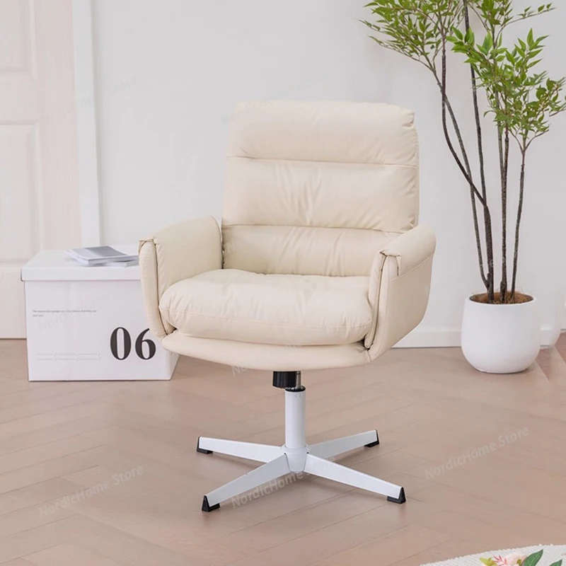 

Bedroom Nordic Office Chair Low Backrest Makeup Comfortable Cushion Office Chair Cute Computer Silla Oficina Home Furniture