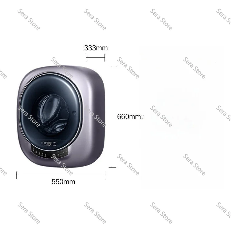 

cylinder washing machine 3kg Mini Wall Mounted Vehicle-mounted RV Washing Machine Travel With 100% Dryer