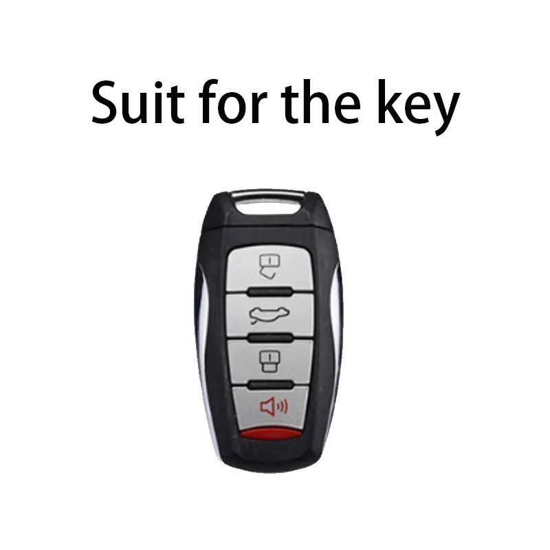 For Great Wall Haval Jolion 2022 H6 H7 H4 H9 F5 F7 F7X F7H H2S GMW Dargo 4 Button Remote Car Key Case Cover Keychain Accessories