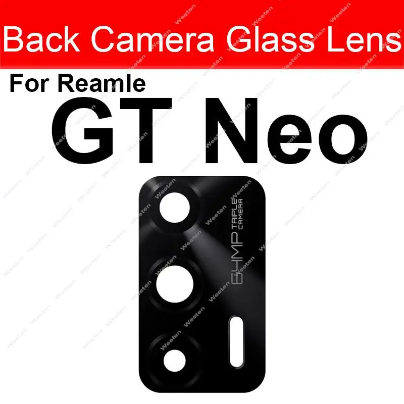 For Realme GT Neo 2 2T Neo Flash GT Master Explorer Rear Back Camera Glass Lens Back Glass Lens Replacement Spaer Parts