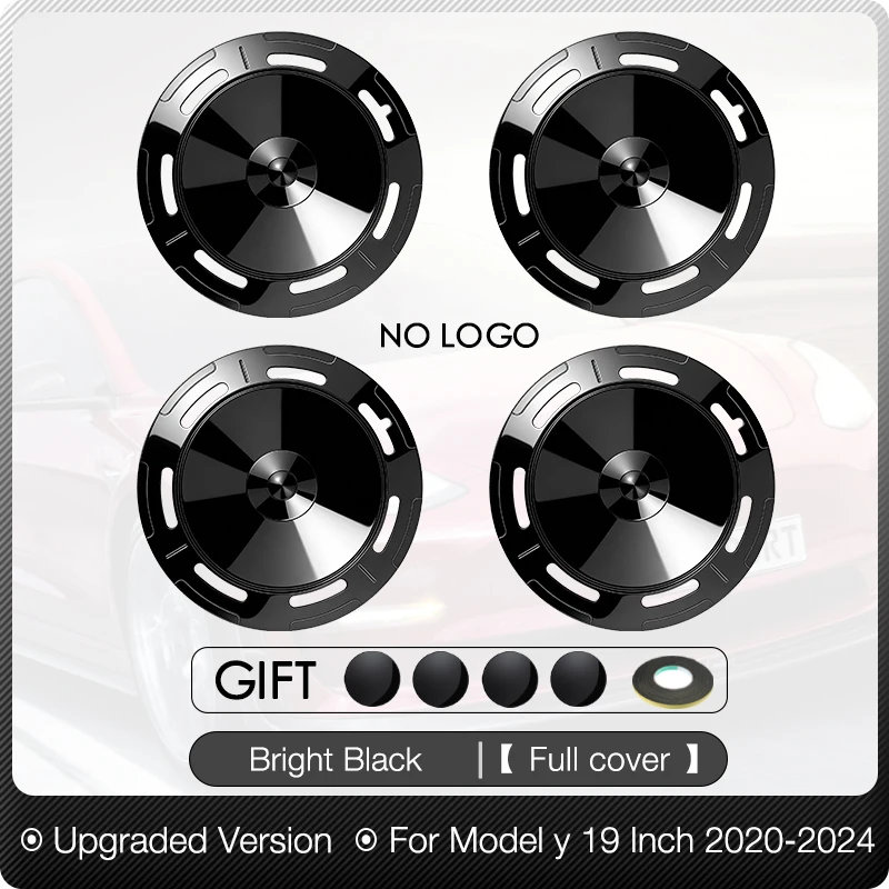 4 stuks wieldoppen voor Tesla Model 3/Y 18/19 inch Performance velgen, complete velgvervanging wieldoppen auto-accessoires 2018-2024