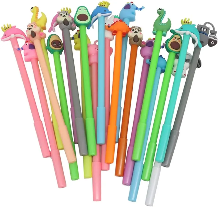 Creative Fun Gel Pens Set Kawaii Animal Gel Pen for Kids Students School Office Teacher Cute Stationery