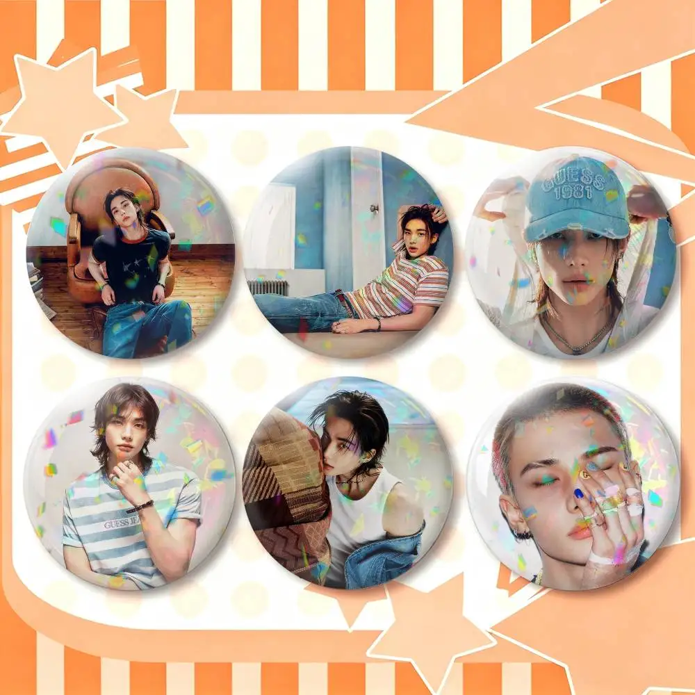 H-HyunjinS Dancing P-Prince  25mm 32mm 44mm 58mm 75mm Brooches Badges Pins for Accessories Gift