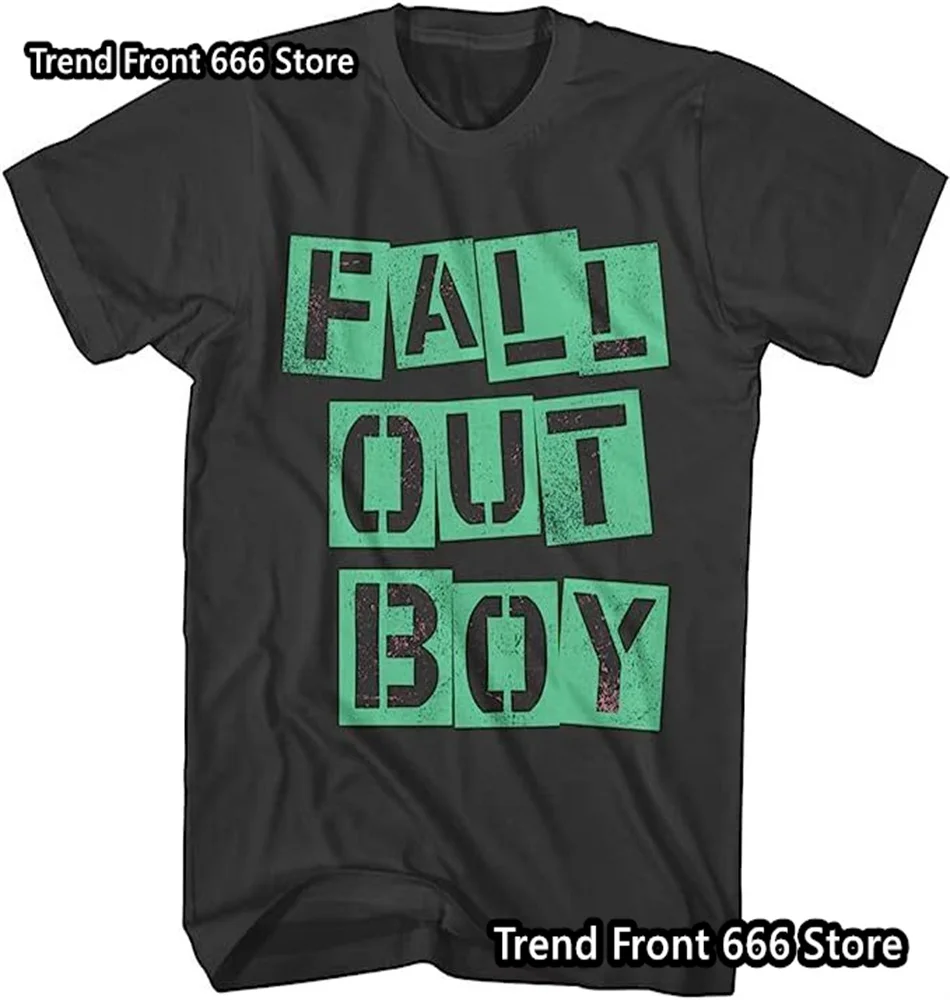 Fall Out Boy Rock Band Men's And Children Summer Short Sleeve T-shirt Vintage Patten Boys Men Size Tshirts