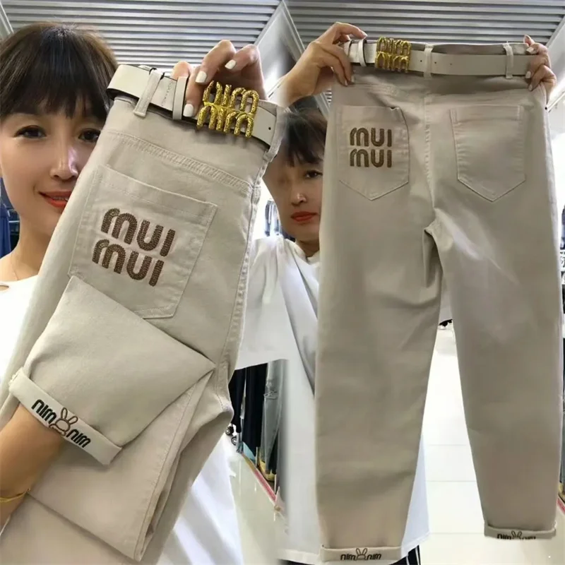 

Fashion New 2025 Korean Spring autumn pants women's high waist loose casual All-Match Harun pants Female Trousers Ladies