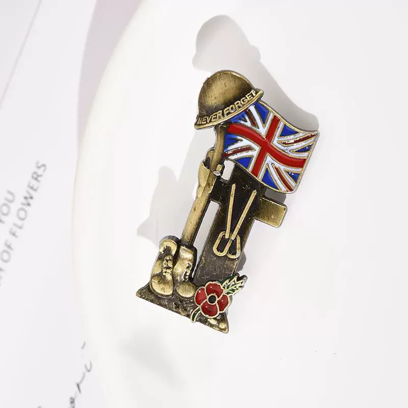 3D Poppy Boots Pins Badge Brooch Badges on Backpack Pin Brooch