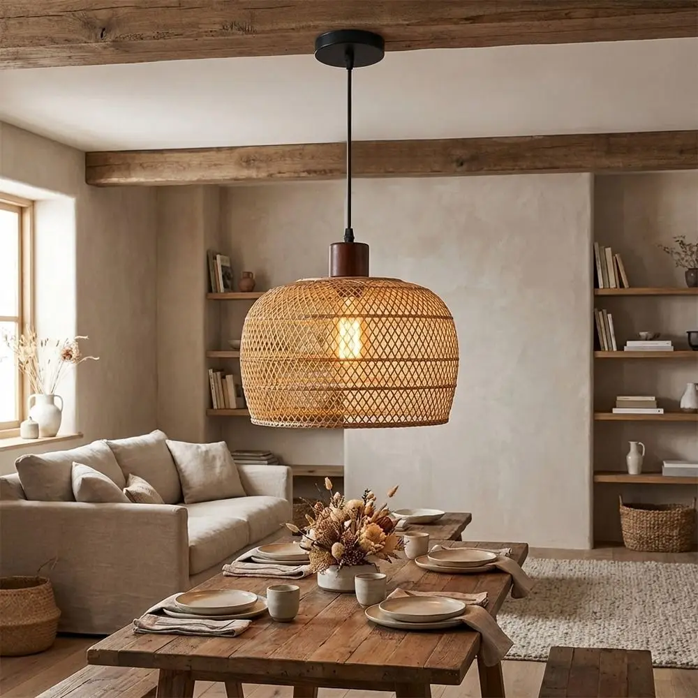 Vintage Solid Wood E27 Lamp Holder Adjustable Wire DIY Accessories Pendant Lamp Screw Hanging Lampshade Base