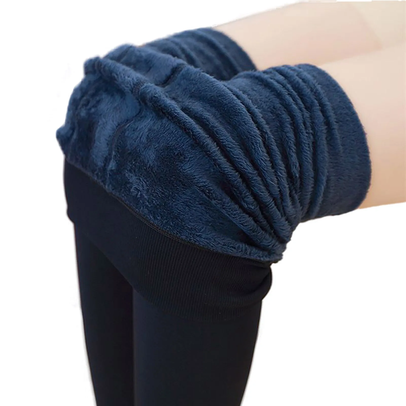 Calças internas fofas para clima frio, Material de toque suave, Veludo Pérola de Seda, Calça Interior Grossa, Roupa diária