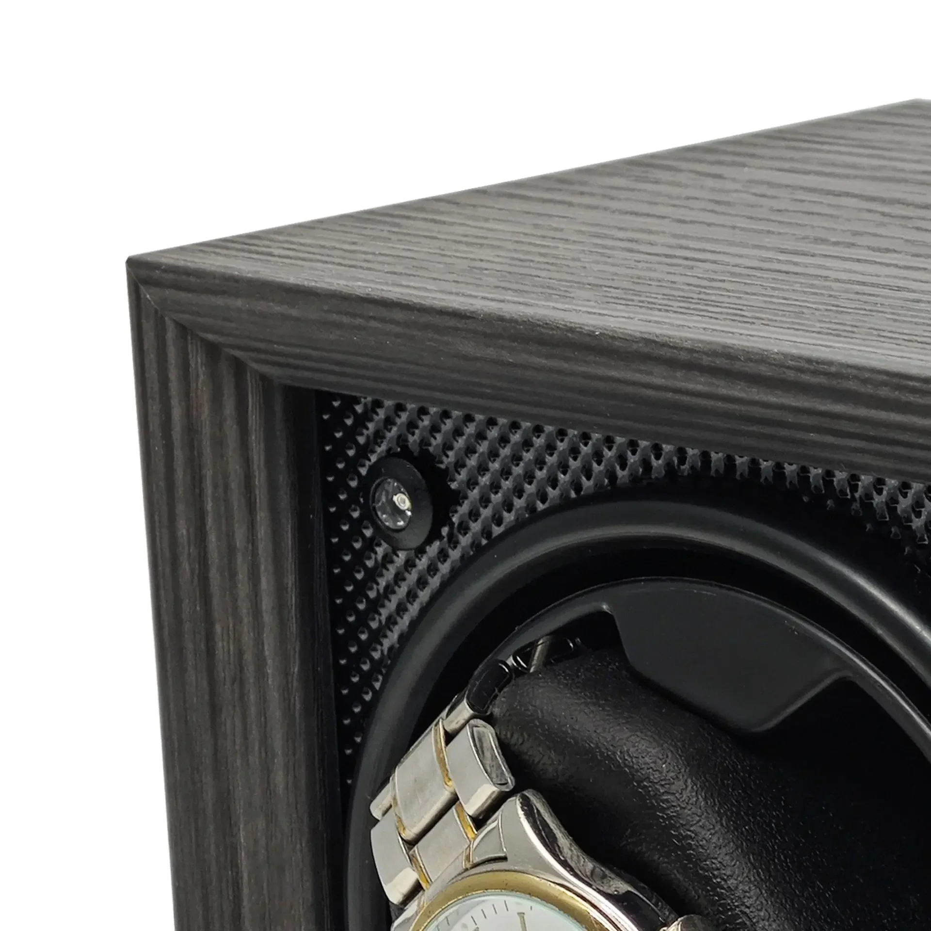 Enrollador de reloj, mesa USB silenciosa activa con luz de ambiente azul, caja de reloj de uso conveniente Universal Global