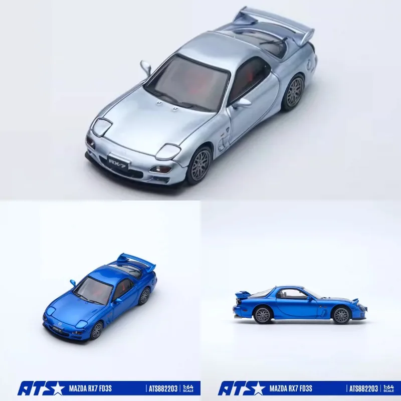 ATS 1:64 Mazda RX7 FD3S Die Casting Alloy Car Model Male Toy Adult Collection Ornament