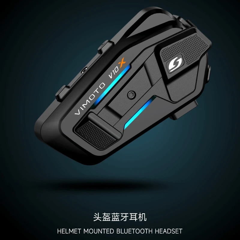 VIMAITONG V10X Helmet Bluetooth Earphones Motorcycle Riding Dedicated Multi-Person Intercom Full Helmet Built-in Headphones view 2