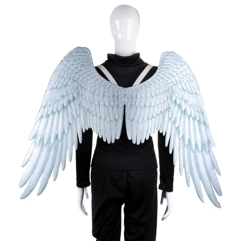 Costume de Cosplay aile d'ange 3D pour fête à thème d'halloween, tissu Non tissé pliable pour adultes, hommes, femmes et enfants, comiket animé