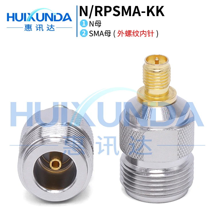 

N/RPSMA-KK N Female to SMA Female External Thread Internal Pin Reverse Polarity Adapter RPSMA/N-KK Connector