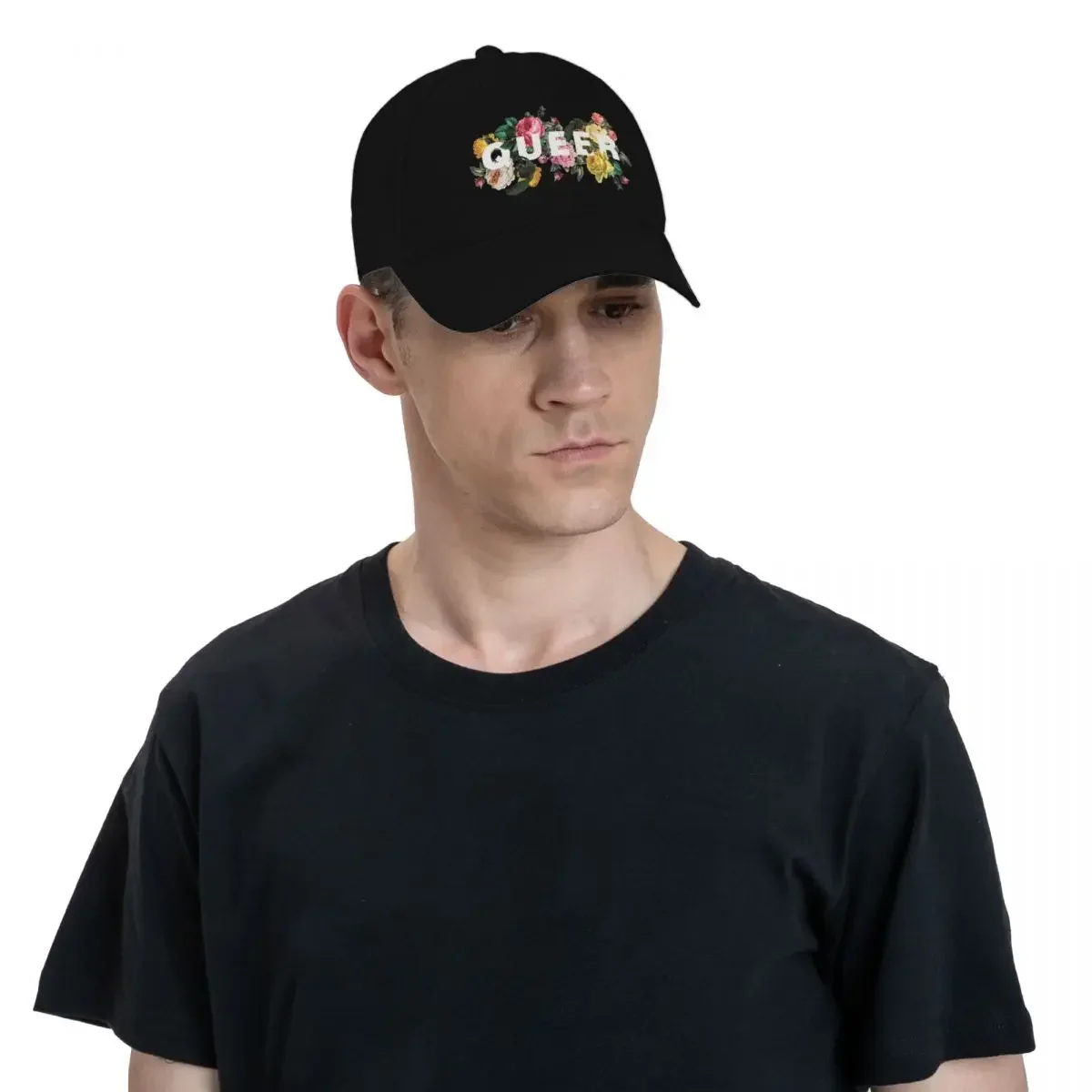 قبعة بيسبول Queer (الورود العتيقة). | -F- |   قبعة كبيرة الحجم Snapback قبعة أنثى للرجال