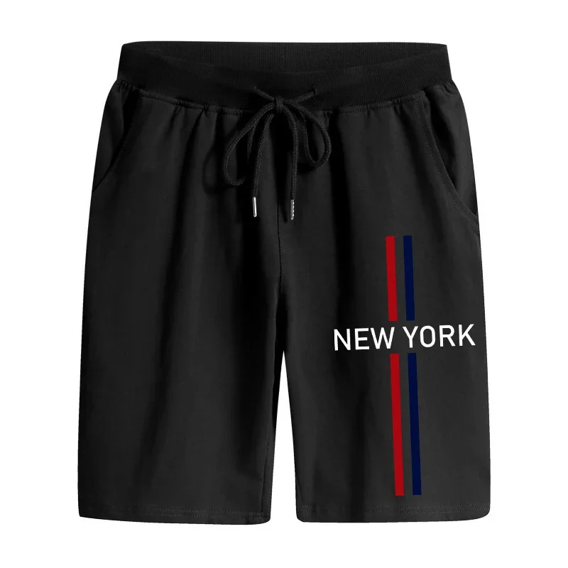 Men's Sweatpants Print Casual Short Trouser Outdoor Jogging Sports Cycling Clothing Elastic Waist Half Pants Summer Beach Shorts