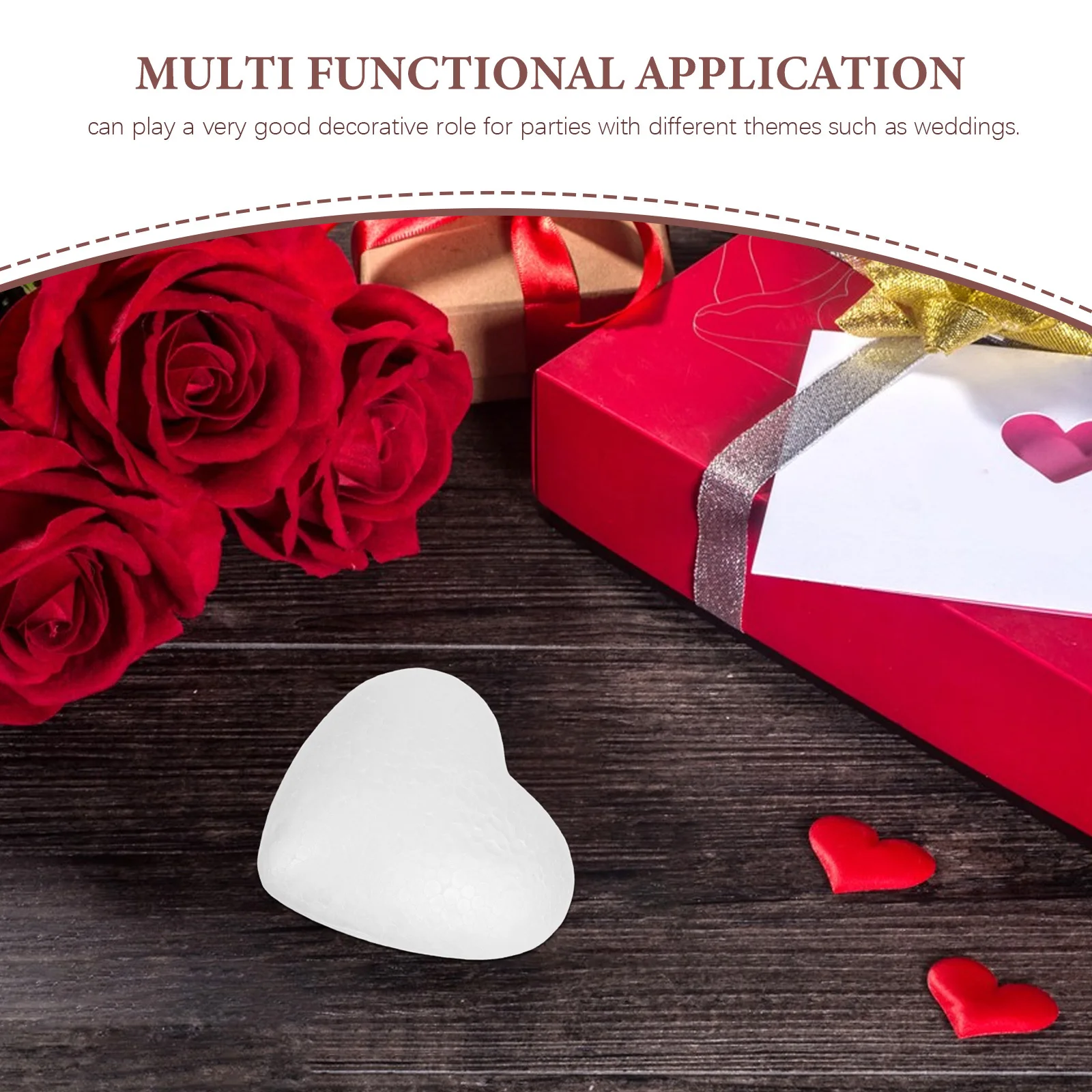 20 قطعة من كرات الإسفنج على شكل قلب لوازم الحرف اليدوية آمنة ولطيفة وممتازة لكرات الإسفنج على شكل قلب