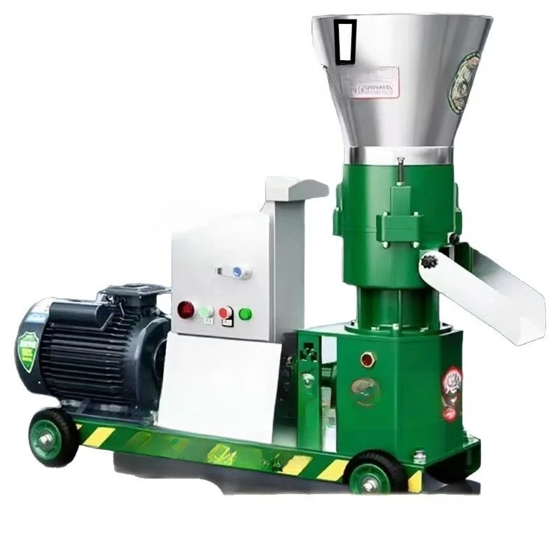 

Dry and wet dual-purpose automatic chicken, duck, goose and pig granulator straw granulator large