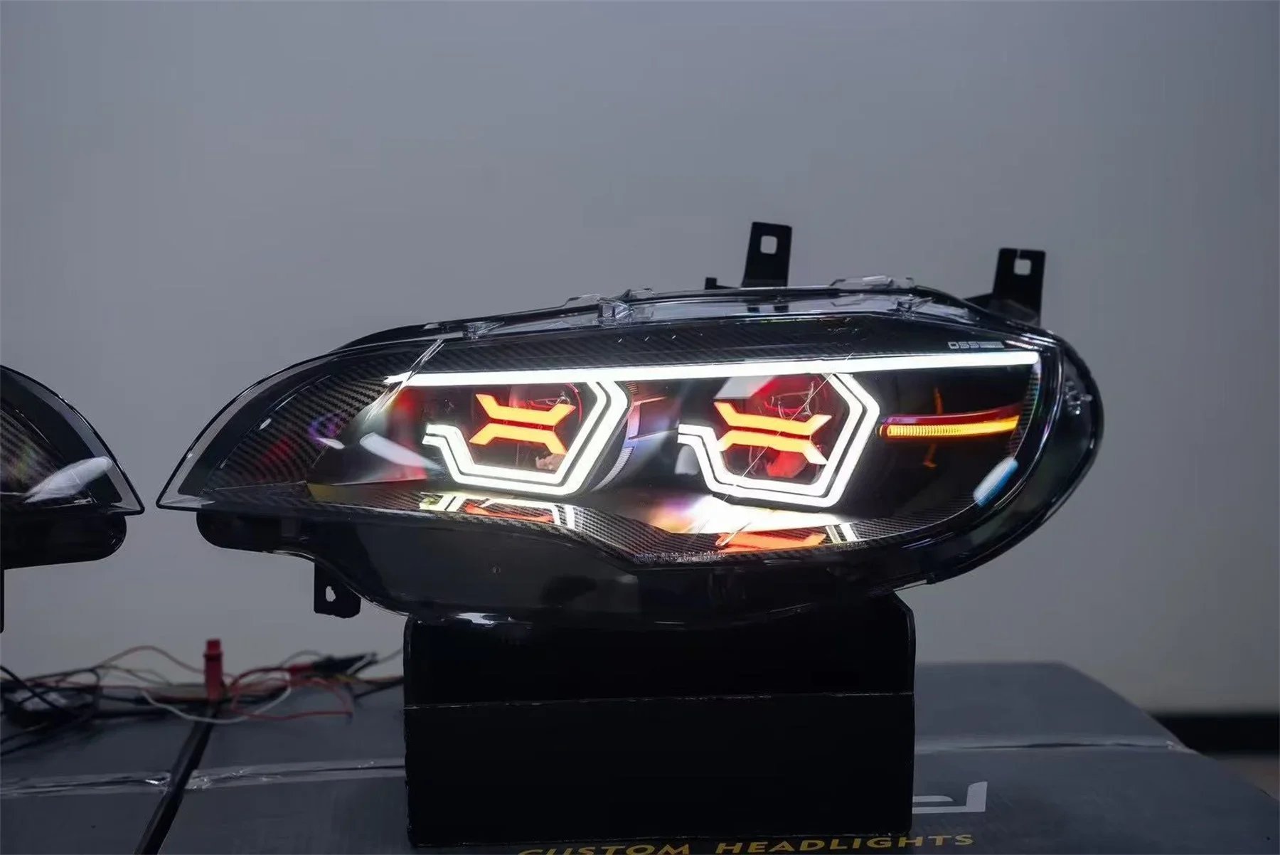 

Car Led Headlight Daytime Running DRL for BMW X6 E71 oss Turn signal