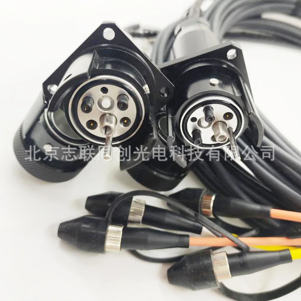 Bayonet Connector 2 Optical 4 Electrical Optoelectronic Hybrid Optical Cable TBE003 Neutral Car Wall Type Aerial Plug