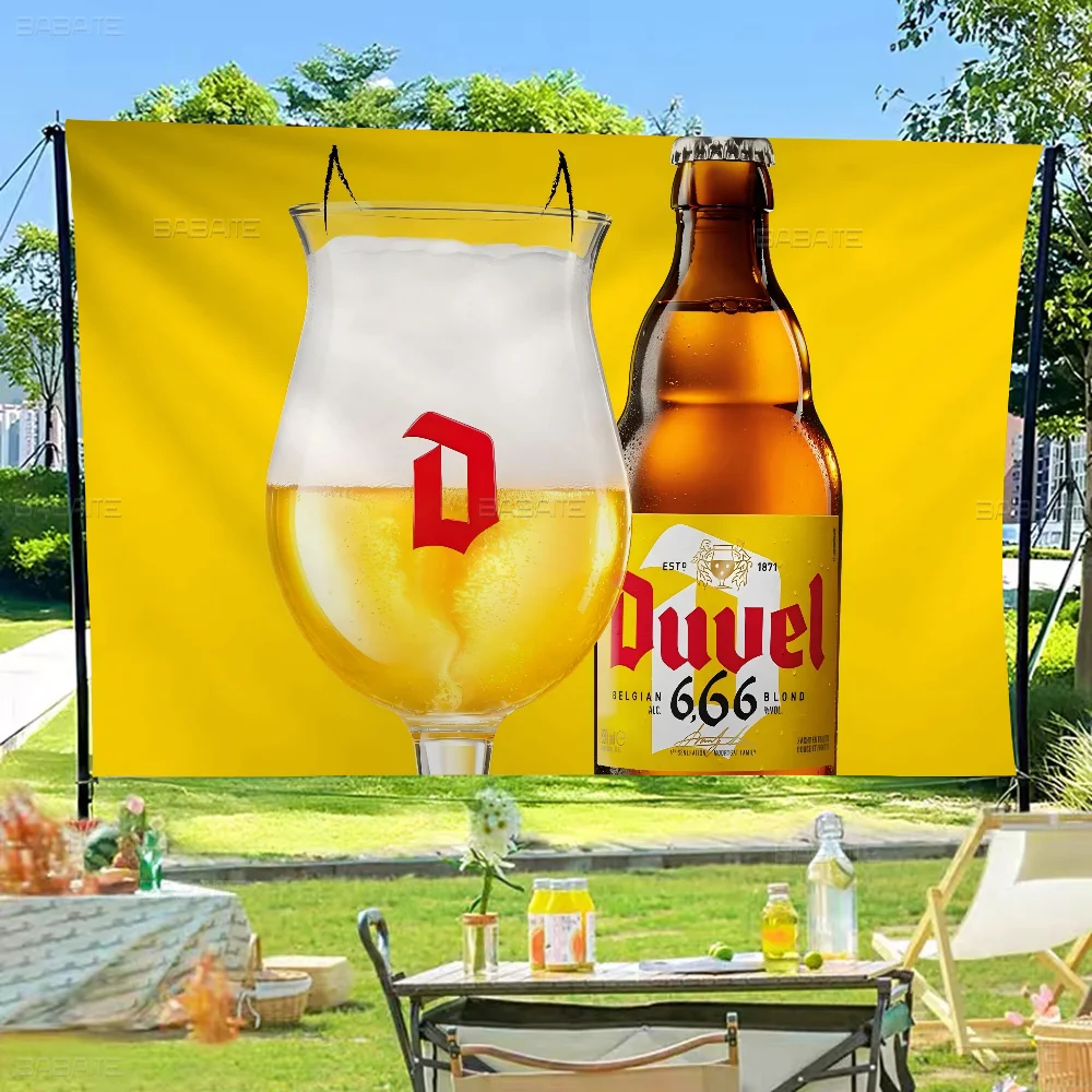 Duvel Beer Banner INS Style Outdoor Party Decoration Atmosphere Flag