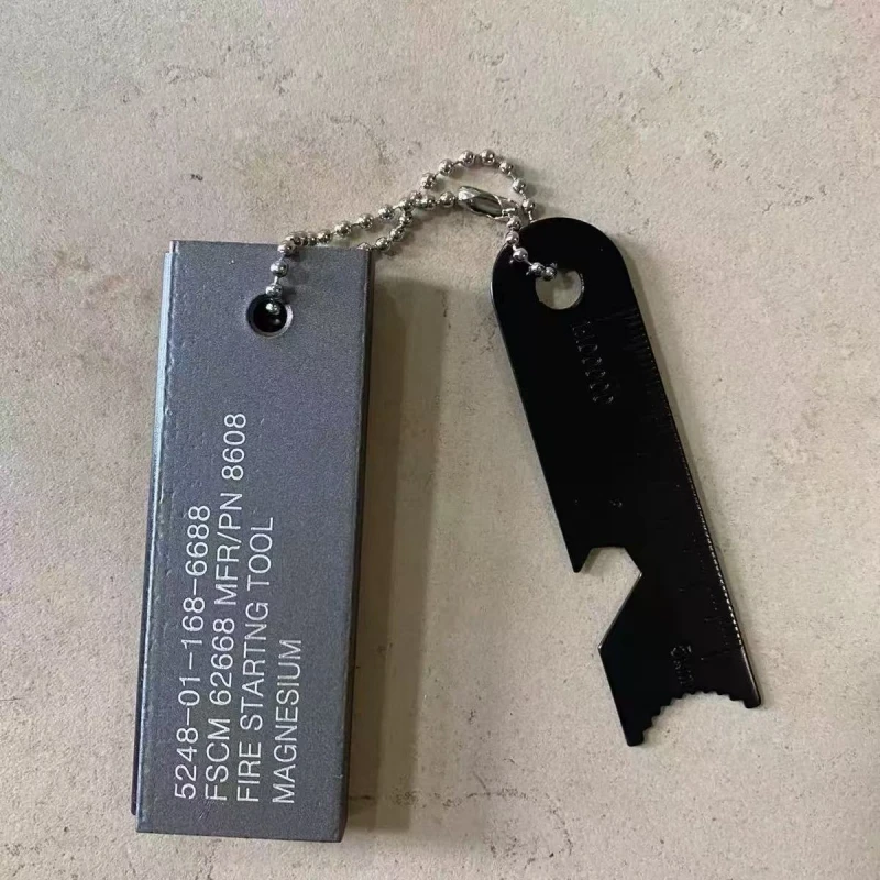 

Outdoor Survival Magnesium Block Waterproof Lighter Portable Adventure Camping Cigarette Accessories Men's Small Gift