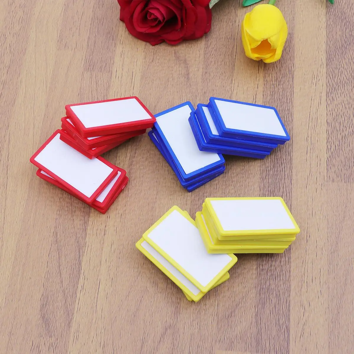 18 قطعة من اللوازم المغناطيسية للسبورة البيضاء للثلاجة وإبزيم قابل للكتابة