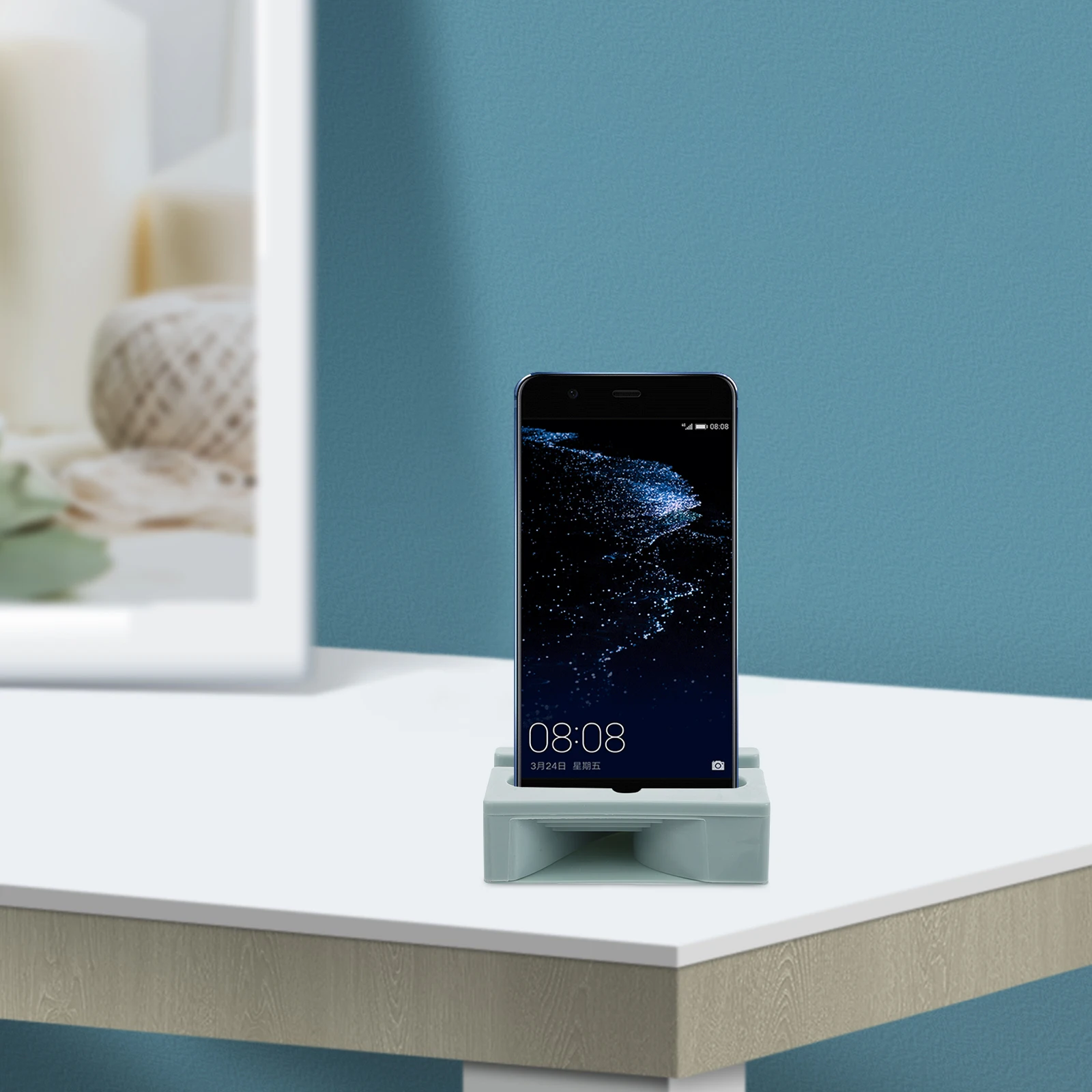 

Creative Phone Holder Amplifier Sound Multifunctional Desktop Stand Stable Support Portable Lightweight Office Home Use Plastic