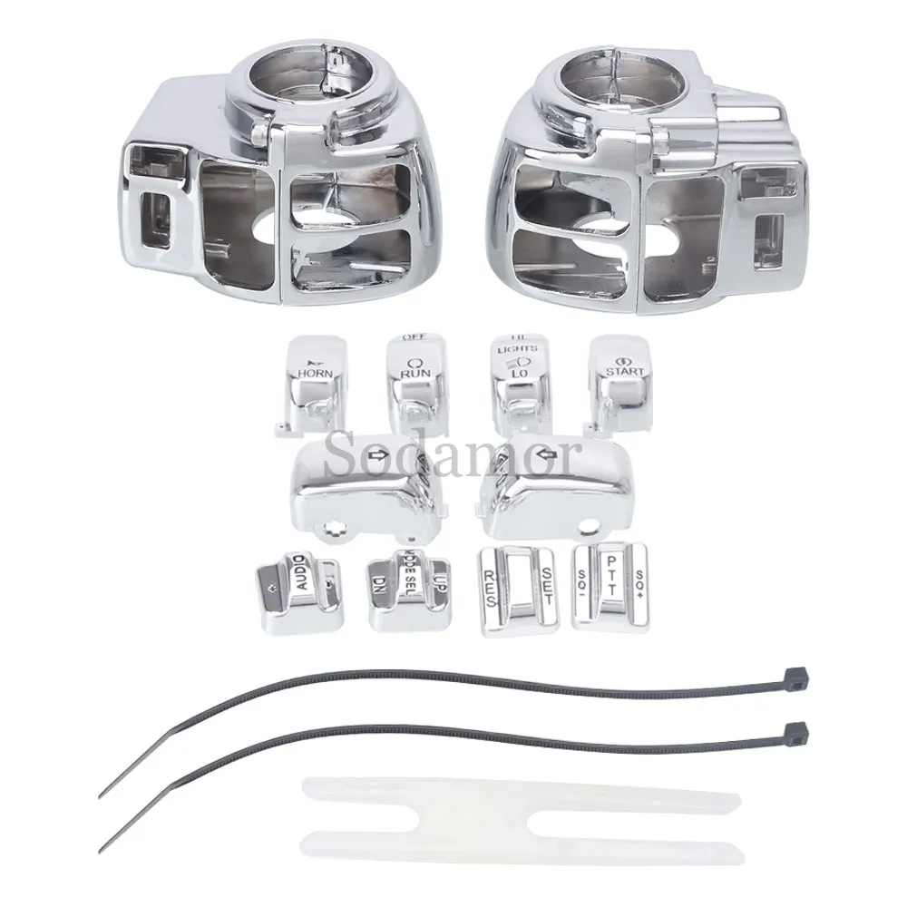 

Крышка корпуса переключателя для Harley Ultra Classic Electra Glide Standard Road King Road Glide Limited Tri Glide CVO 1996-2013, хромированная