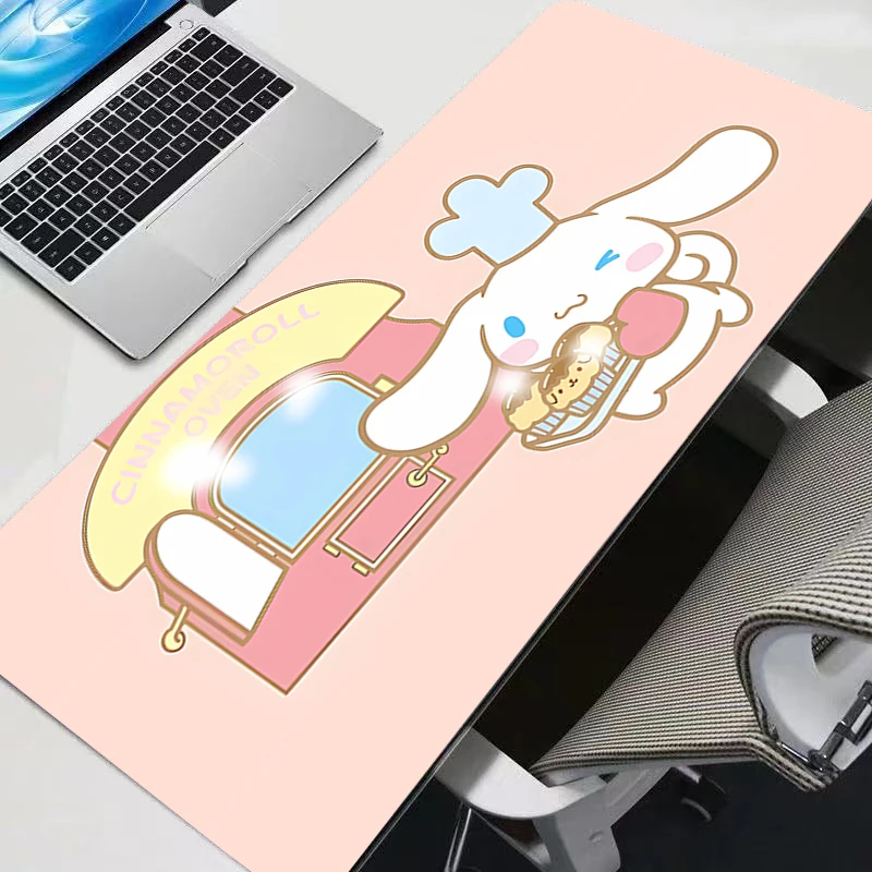 لوحة الماوس سينامورول Kawaii Mini Pc المهنية الرياضة الإلكترونية ألعاب سرعة الكمبيوتر الألعاب المطاط لوحة المفاتيح دفتر حصيرة مكتبية لوحة الماوس #4