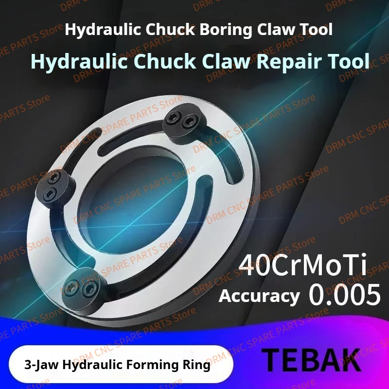 CNC Lathe Hydraulic Three Jaw Forming 4 5 6 8 10 Inches Hydraulic Claw Boring Jaw Device Repair Tool Part