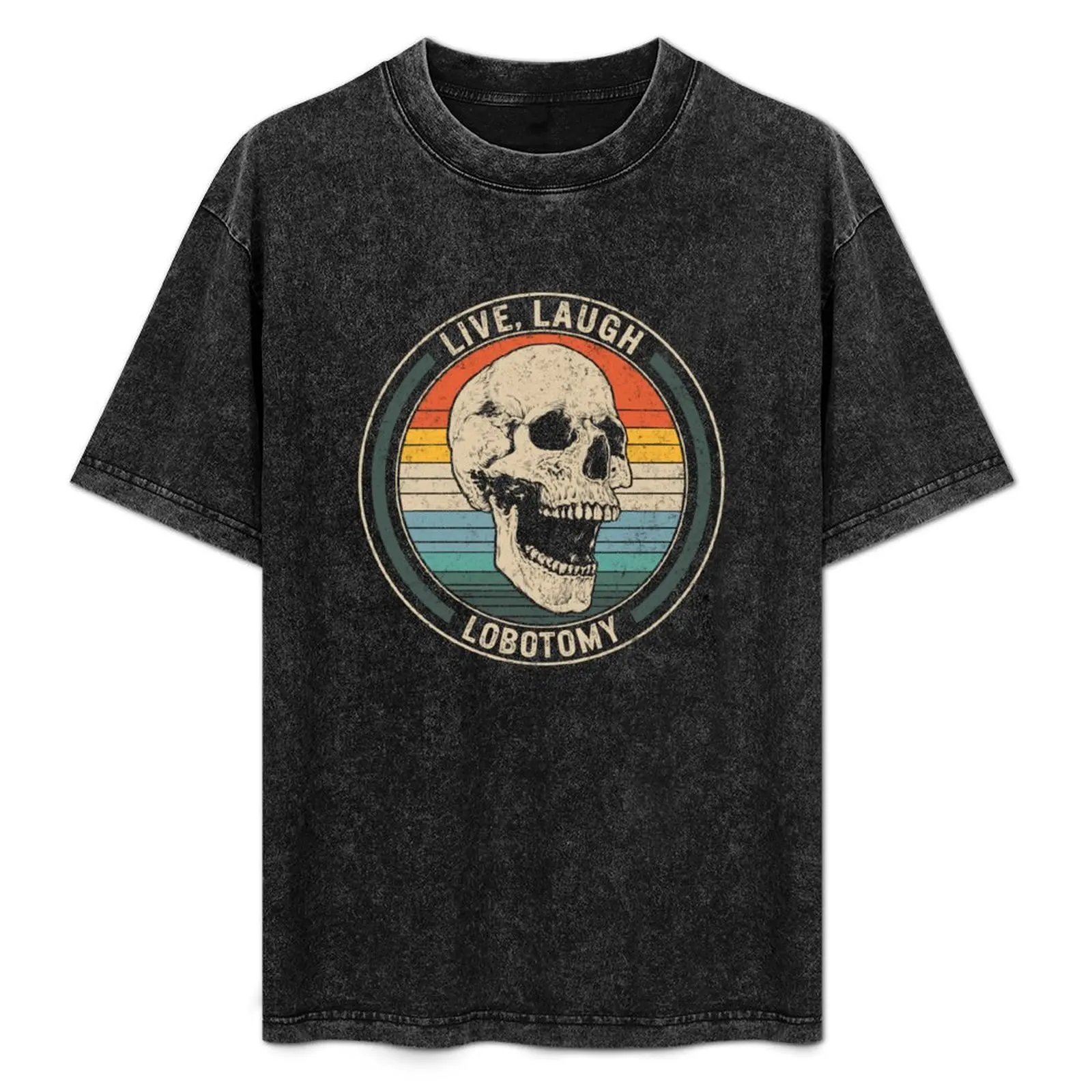 

Lobotomy Shirt, Live Laugh Lobotomy Skull Vintage Retro Tee, Brain Surgical Operation Lobotomies Grunge Neurosurgical T- T-Shirt