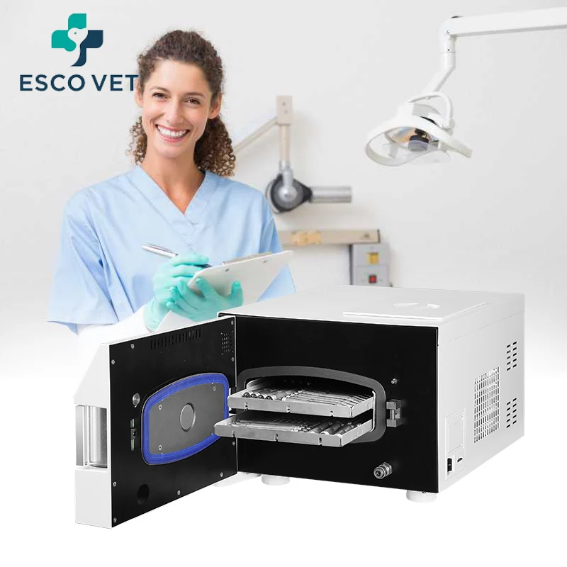 Esco Vet Hot Selling Veterinary Medical Table Top Pressure Autoclave Dental- Electric Composite Class b Autoclave