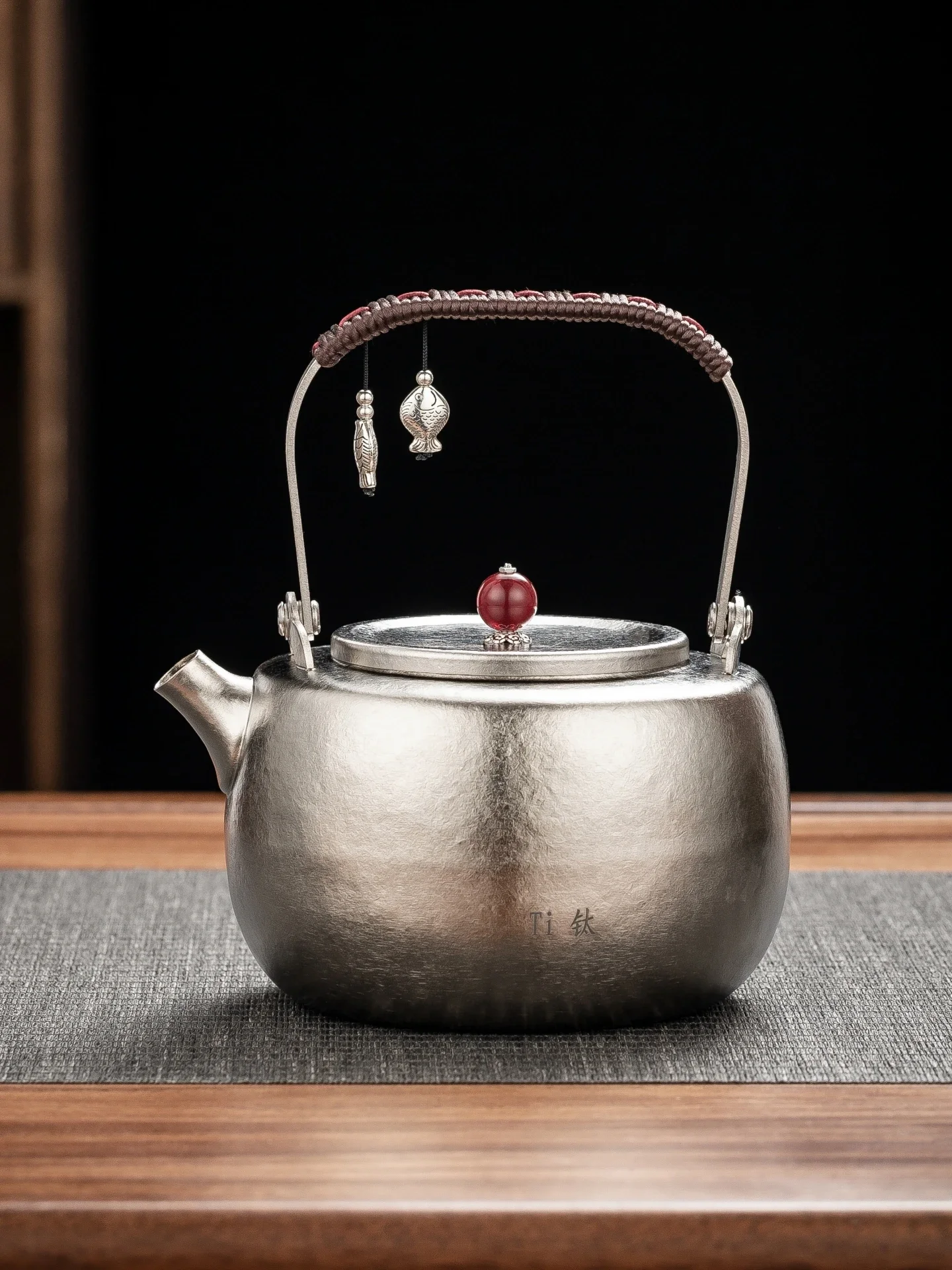 High-grade pure titanium kettle set, thermal insulation electric ceramic stove boiling water health tea set, household teapot