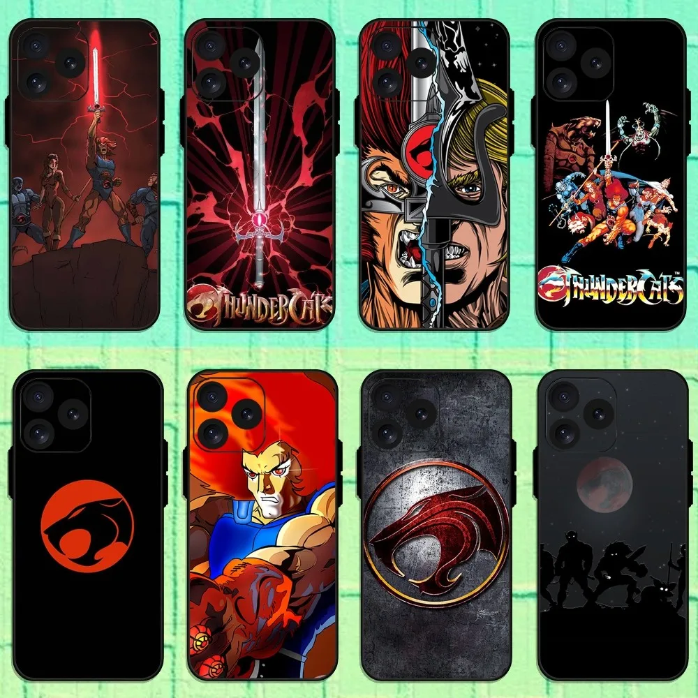 Cartoon ThunderCats Phone Case For iPhone 8 11 12 13 Pro 14 15 Mini X XR XS max Plus Shell